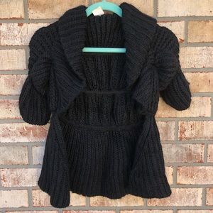 Chunky knit shrug sweater